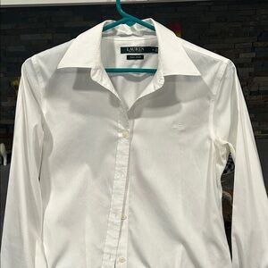 Lauren Ralph Lauren Women's Classic White Dress Shirt